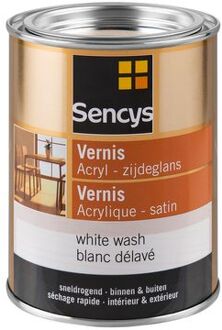 Sencys Vernis Acryl Zijdeglans Wit 500ml