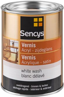 Sencys Vernis Acryl Zijdeglans Wit 500ml