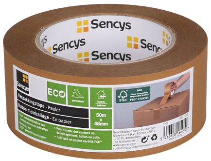 Sencys Verpakkingstape Bruin 50mx48mm