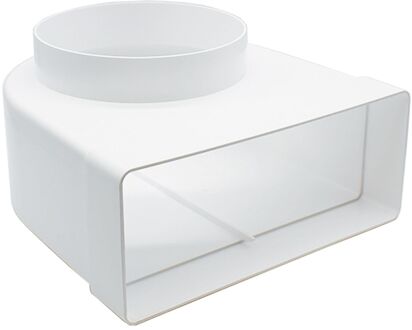 Sencys Vlakkanaal 204x60mm Verloop Knie Ø125mm Kunststof