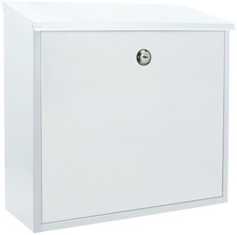 Sencys Wandbrievenbus 50 - Staal - Wit - 36x36,5x10 Cm