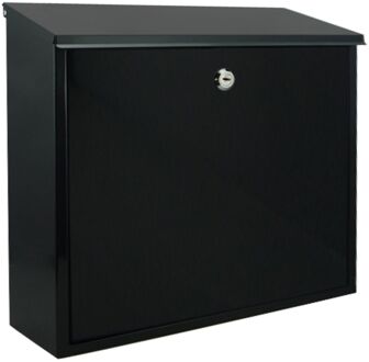 Sencys Wandbrievenbus 50 - Staal - Zwart - 36x36,5x10cm