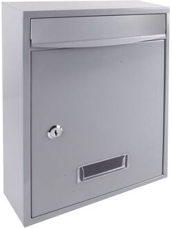 Sencys Wandbrievenbus - Staal - Grijs - 34x26x8,5 Cm