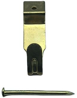 Sencys Wandhaakje 27mm Vermessingd Per 10