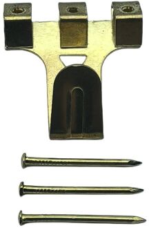 Sencys Wandhaakje 35mm Vermessingd Per 5