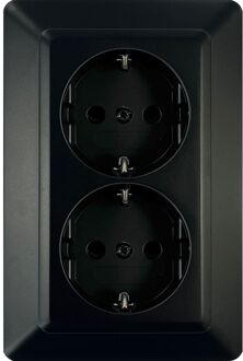 Sencys Wandschakelaar Ottawa - Mat-zwart - Inbouw