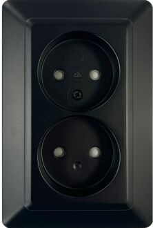 Sencys Wandschakelaar Ottawa - Mat-zwart - Inbouw