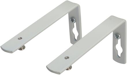 Sencys Wandsteun - Profielrail - Wit - 100 Mm - 2 Stuks