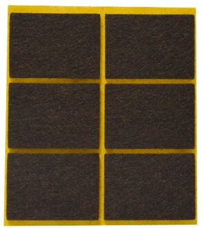 Sencys Zelfklevende Viltglijders Bruin 25x35mm 6st.