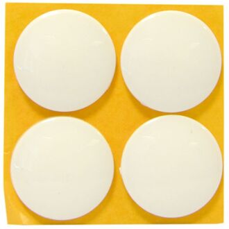 Sencys Zelfklevende Viltglijders Rond Wit 28mm 4st.