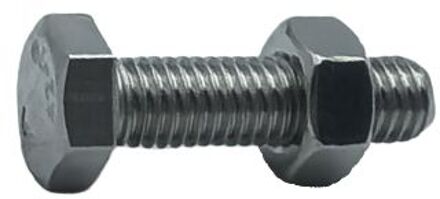 Sencys Zeskantbout Met Moer - Roestvrij Staal - M8x30 Mm