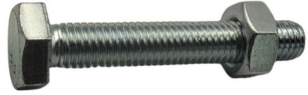 Sencys Zeskantbout Met Moer - Staal - Gegalvaniseerd - M10x60 Mm