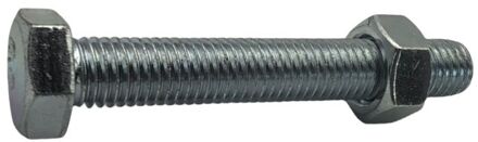 Sencys Zeskantbout Met Moer - Staal - Gegalvaniseerd - M12x80 Mm