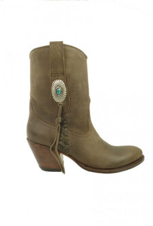 Sendra Dames enkel laarsjes 10748-05 - maat 38 Taupe