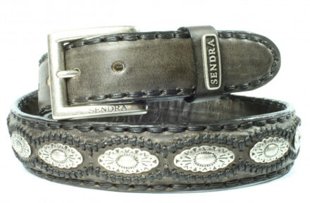 Sendra Riemen 7606-14- - maat 90 Houtskool