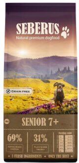 Senior - natuurlijk graanvrij hondenvoer 10 kg + tray natvoer (6 x 400 g)