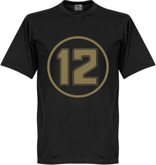 Senna 12 Retro T-Shirt - Zwart - M