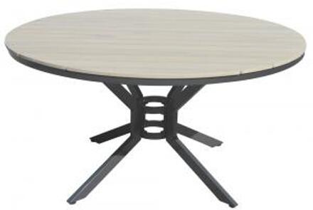 SenS-Line Jersey Tuintafel Grey Ø140 Cm - Grijs Bruin