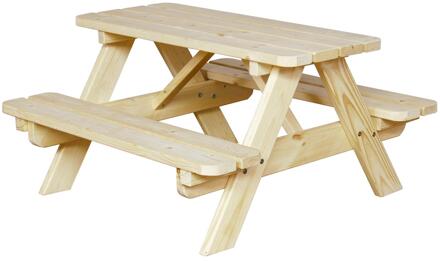 SenS-Line Jimmy kinder picknicktafel / picknickbank - Onbehandeld Multikleur