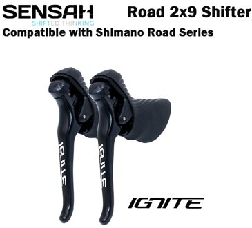 Sensah Ontbranden Racefiets Shifter Lever, 2X8 2X9 Speed Remhendel, r7000 Tiagra Sora Sensh Rijk Pro Sensh Groepset IGNITE 2X9S shifter