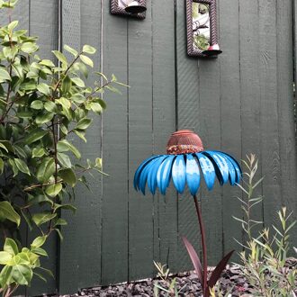 Sensation Roze Zonnehoed Vogel Feeder Outdoor Decoratie Venster Tuin Bloem Picaflor Comedero Buiten Roest Slip Art Metal