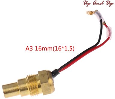Sensor 50K Hoofd Plug 10/14/16/21Mm 12V/24V Auto Vrachtwagen digitale Water Temperatuur 16mm