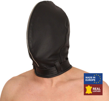 Sensoriale Leren Balaclava - Zwart