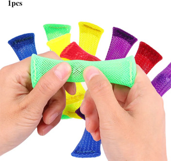 Sensory Toys Marbles Ball Autism ADHD Anxiety Therapy Toys EDC Stress Relief Hand Fidget Toys Braided Mesh Easy Bend With Marble