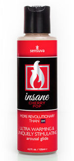 Sensuva Insane Arousal Verwarmend Glijmiddel Kers - 125 ml