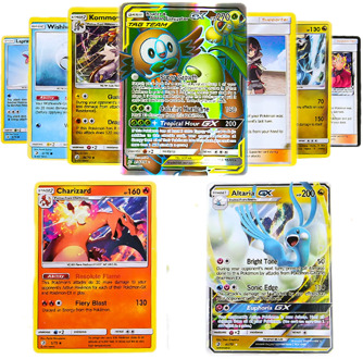 Sent At Random 9Pcs/Pack Pokemon Cards DRAGON MAJESTY GX EX Mega Booster Box English VMAX Trading Card Game Kids Collection Toys