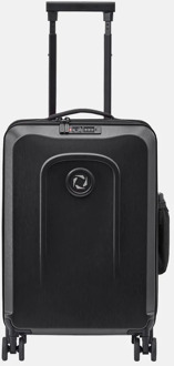 Senz Foldaway handbagage koffer opvouwbaar 55 cm pure black Zwart