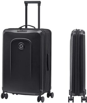 Senz Foldaway koffer opvouwbaar 66 cm pure black Zwart