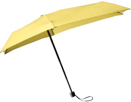 Senz Micro Foldable Storm Umbrella dusky citron dusky citron paraplu Geel - H 18.5 x B 80 x D 74 cm