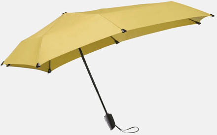Senz Mini Automatic Foldable Storm Umbrella dusky citron paraplu Geel