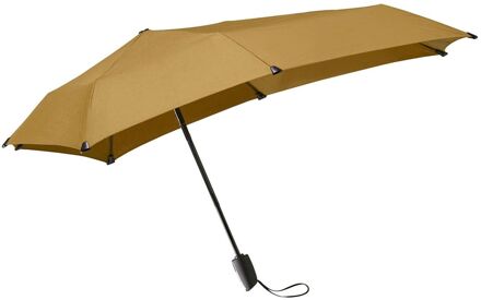 Senz Mini Automatic Foldable Storm Umbrella golden palm paraplu Goud