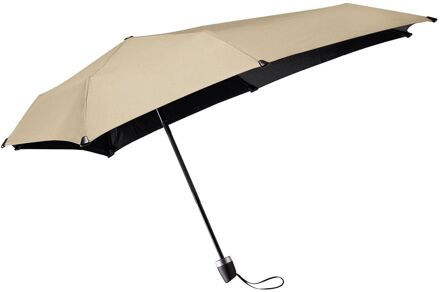 Senz Mini Foldable Storm Umbrella champagne brown paraplu Bruin