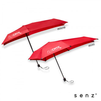 Senz mini paraplu met logo drukken