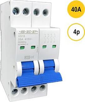 SEP Hoofdschakelaar 40A 4p SEP SMAL