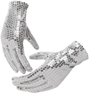 Sequin Handschoenen Vrouwen Mode Festival Pols Sparkle Handschoenen Kerstfeest Dans Wanten Unisex Mannen Vrouwen Handschoenen Handschoenen