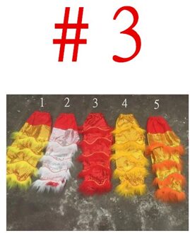 Sequin Volwassenen Chinese Leeuw Danser Broek Leeuwendans Bont Kostuum Carnaval Festival Slijtage Nieuwjaar Stage Prestaties Kleding 3