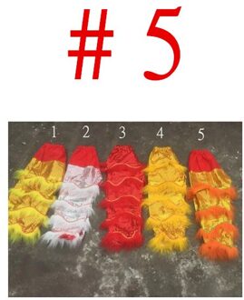 Sequin Volwassenen Chinese Leeuw Danser Broek Leeuwendans Bont Kostuum Carnaval Festival Slijtage Nieuwjaar Stage Prestaties Kleding 5