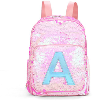 Sequins Kids School Bags for Teenage Girls Letter Backpack Children's Schoolbags Pink Cute Backpack Women Bagpack Mochila Escola