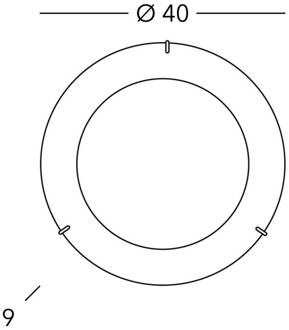 Serena Kiss Goud wandlamp 24 kt, Ø 40 cm
