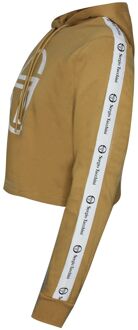 Sergio Tacchini Goran Hoodie Womens Cropped Sweatshirt Camel Trui 38072 499 - maat XS Bruin