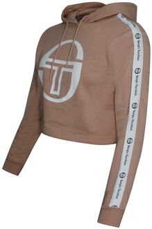 Sergio Tacchini Goran Hoodie Womens Cropped Sweatshirt Roze Trui 38072 710 - M