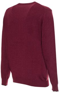 Sergio Tacchini Heren Trui met Ronde Hals Donkerrood