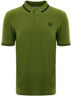 Sergio Tacchini Iconic Heren Donkergroen Poloshirt - S