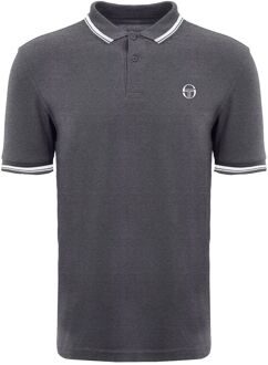 Sergio Tacchini Iconic Stripe Heren Grijs/Wit Poloshirt