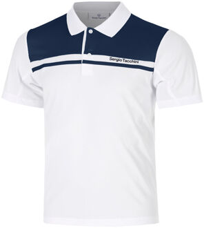 Sergio Tacchini Riflesso Polo Heren wit - L