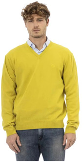 Sergio Tacchini Yellow Wool Sweater Sergio Tacchini , Yellow , Heren - L,M,S